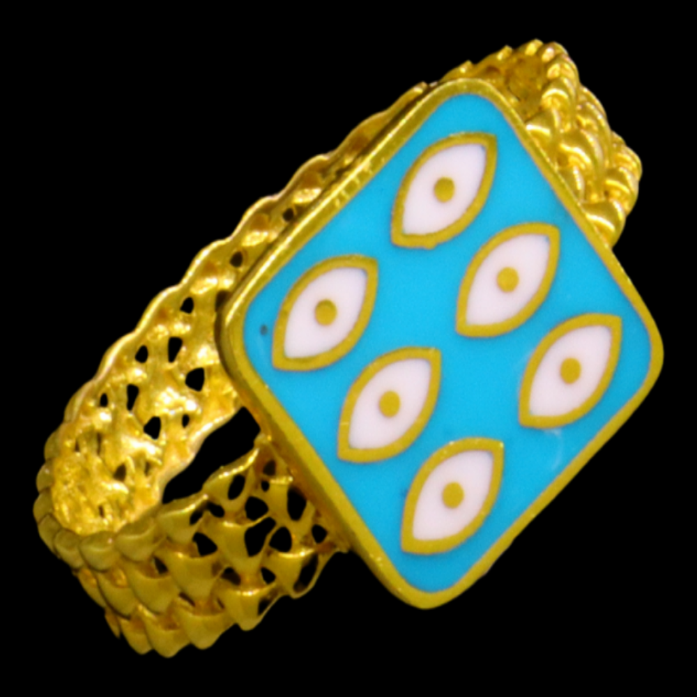 21K Gold Engagement Band Size 8.5 - SW24677
